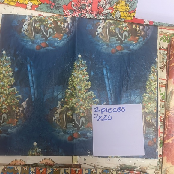 Pieces of vintage wrapping paper pieces of wrapping paper - Picture 2 of 11